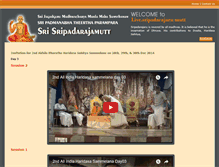 Tablet Screenshot of live.sripadarajamutt.org